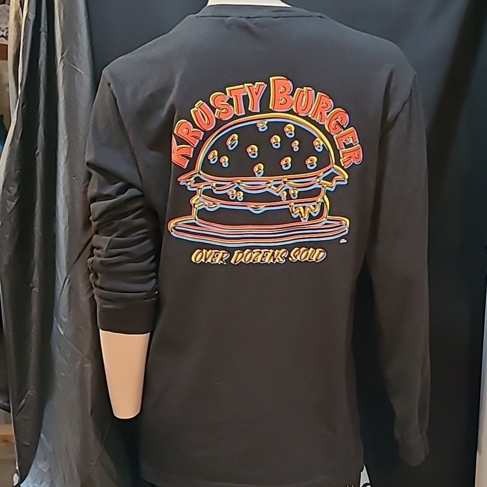 adidas/Simpsons Crossover Black Long Sleeve Unisex Tee SIZE SMALL